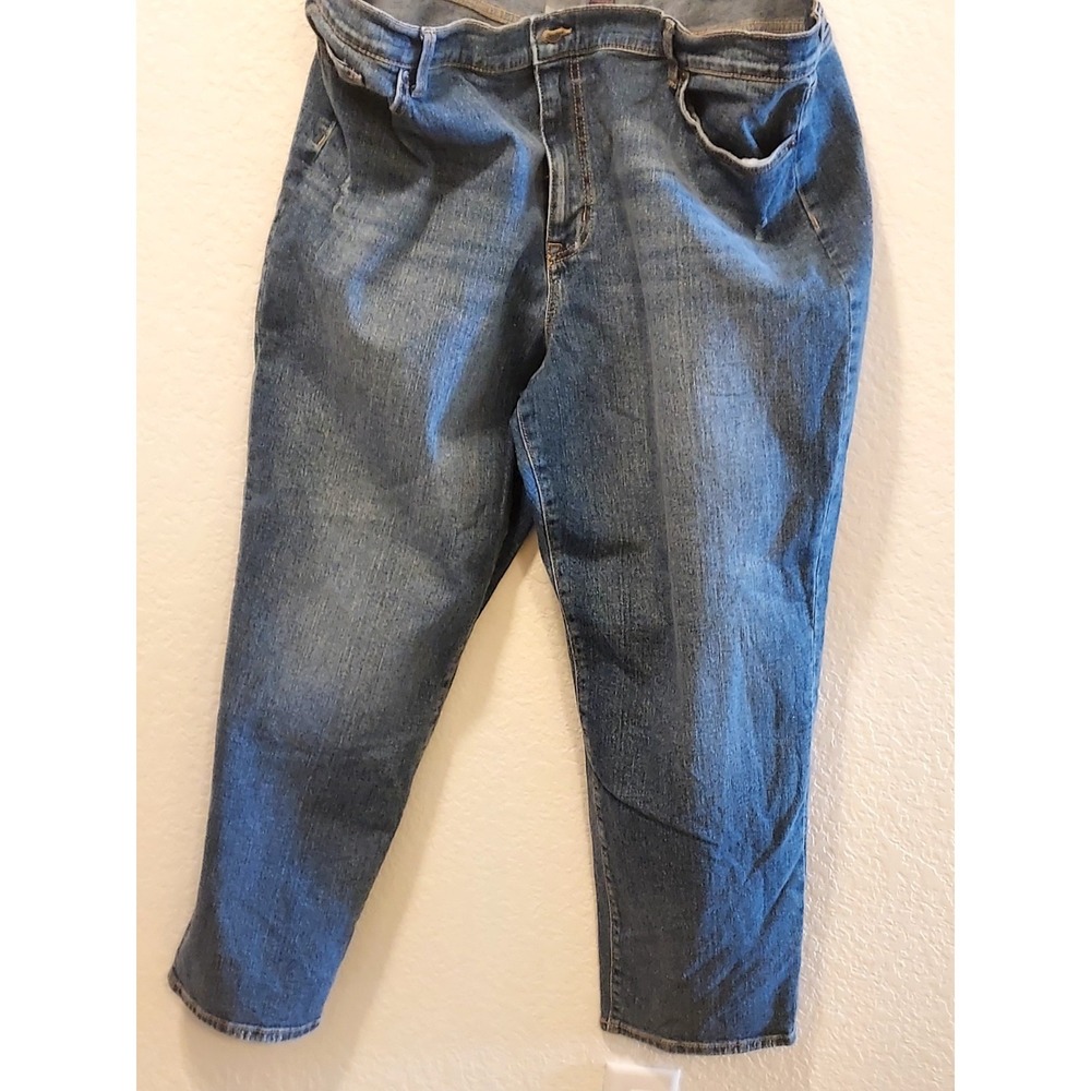 Gloria Vanderbuilt Boyfriend Jeans, Size 18, Medium wassh